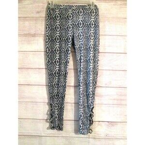 Poof! Leggings Women's Small Gray Fitness Compression Gym Low Waist Yoga Pants